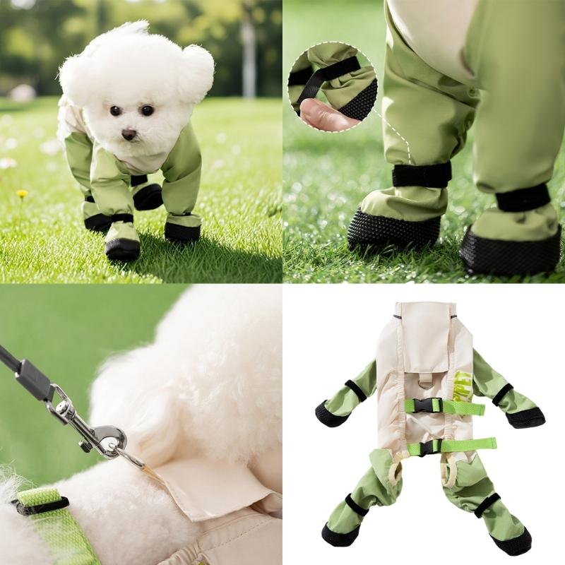 Pet Dog Leggings Suitable for Large, Medium and Small Dog Leggings Suspender Booties Windproof and Waterproof Puppy