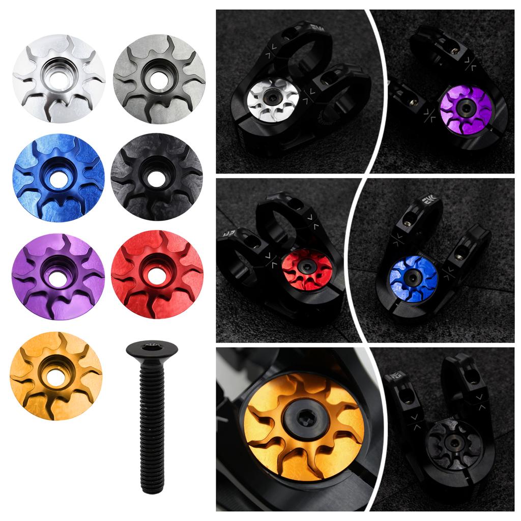 Corrosions Resistant Bicycles Stem Cover Headset Cap Dustproof Headset Cap for Professional Cyclists and Enthusiasts