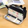 Cute Animal Pen Bag Adorable Animal Pattern Pencil Case Cartoon Pen Bag 3d Embroidered Embroidered Stationery Bag For School