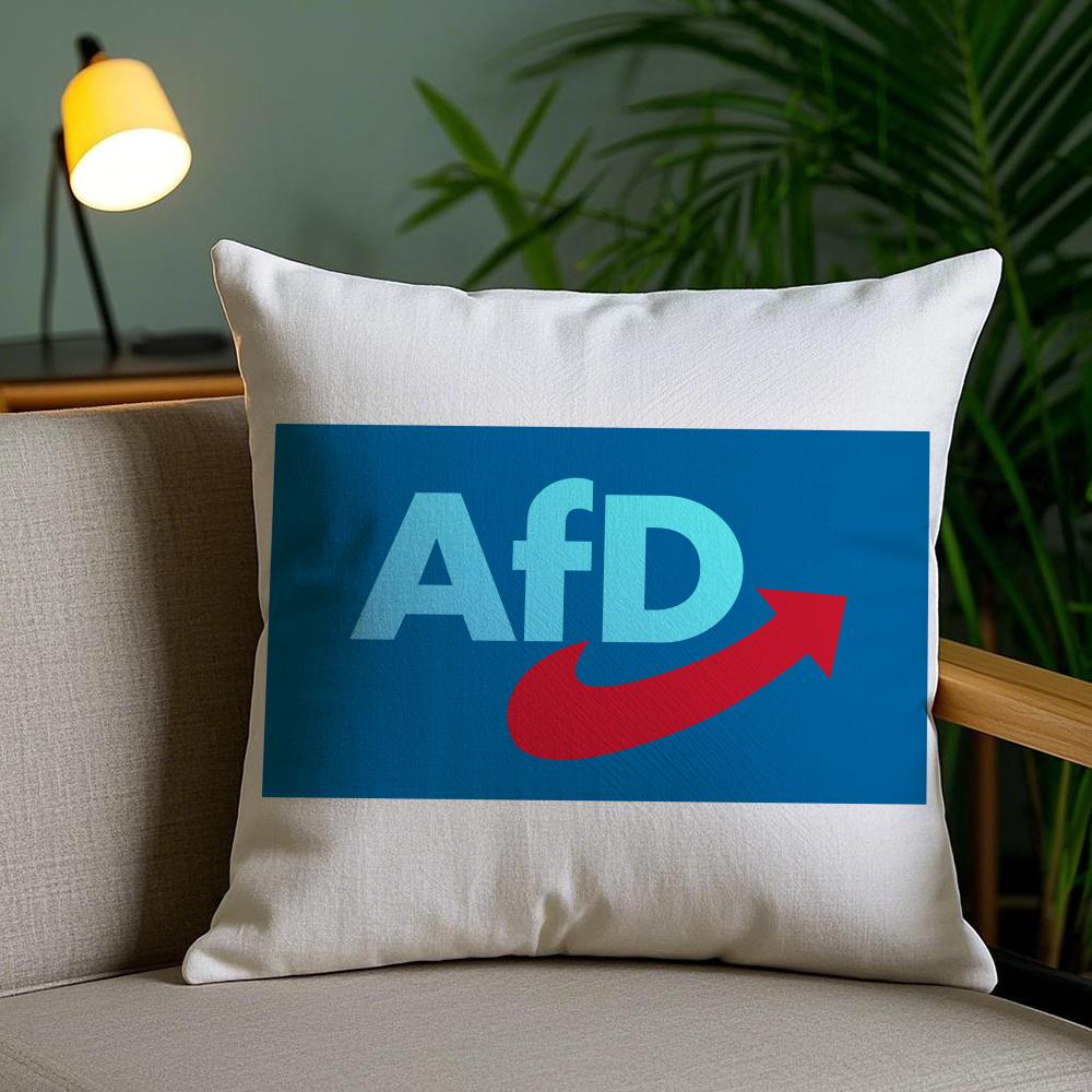 Alternatieve Afd Duitsland Kussenhoes Pluche Stof Zacht Dubbelzijdig Bedrukt Onzichtbare Rits Bank Kussenhoes Huisdecoratie