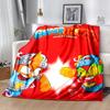 1pc Blanket Superthings2 Print Design, Lightweight Blanket for Sofa, Bed- Soft &Warm, Gift for All Seasons like Christmas, Halloween