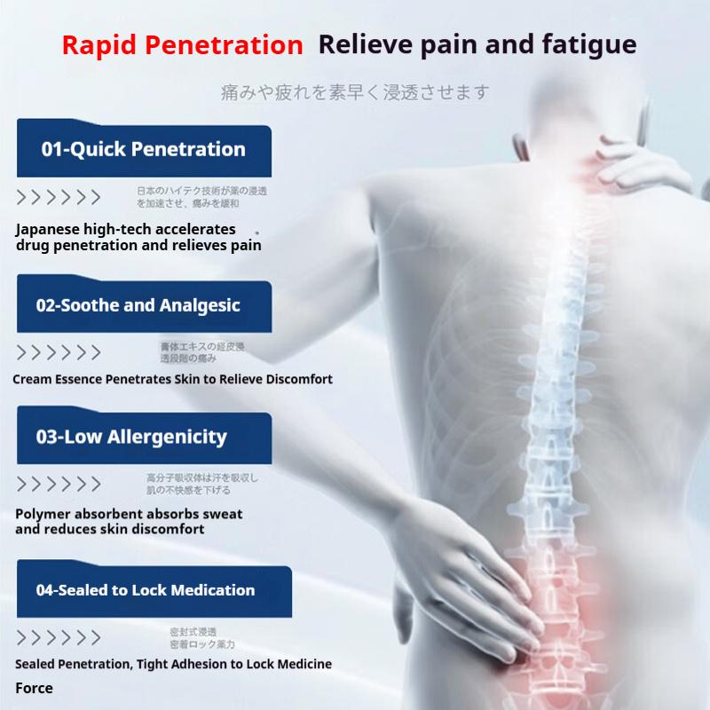 Neck, Back & Shoulder Pain Relief Patches  Nanotechnology Tape, Hypoallergenic Material  6 Patches Per Pack