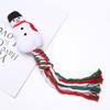 Christmas Dog Squeakey Chew Toys Cotton Ropes Knot Molar Bite Toy Funny Cute Puppies Cat Interactive Toy Xmas Gift Pets Supplies