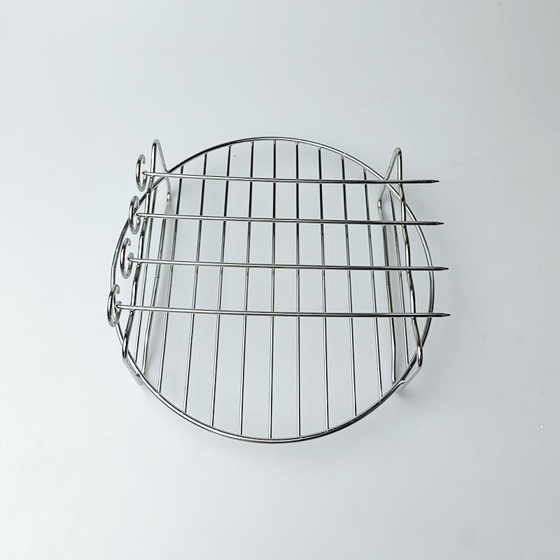 Edelstahl Drei-Schichten Heißluftfritteuse Dörrgerät Rack