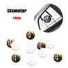 Car Stickers For Alfa Romeo 5/10PCS 14mm Car Remote Key Sticker Aluminum Badge For Alfa Romeo 159 Sportwagon Giulietta Mito 147