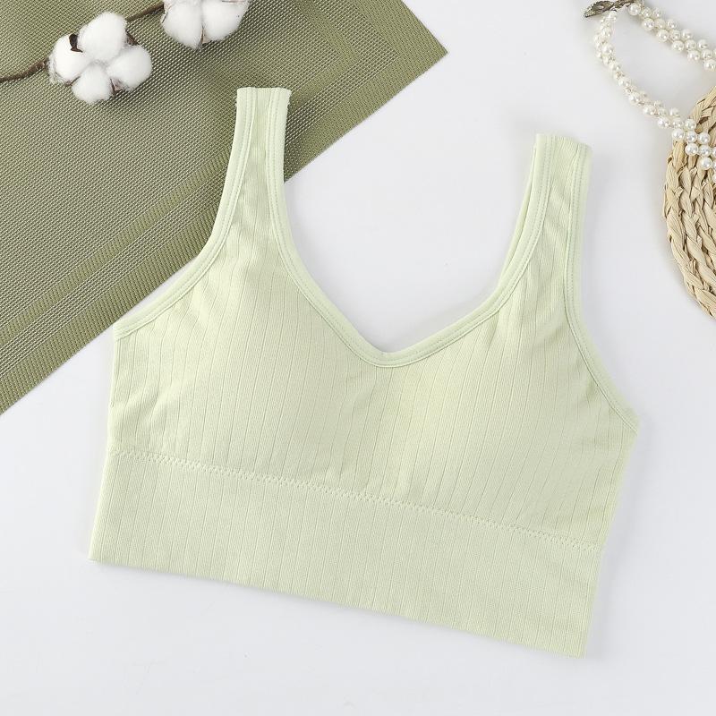 Sports fitness suspenders, small vest for women, summer beauty back bra, back buckle underwear, bottom with chest pad inside