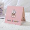 1 Stück Cartoon 3D Geburtstagskarte Kuchen Kreativ Niedlich Kleine Karten Segen Geschenk Brief Geburtstagskarte