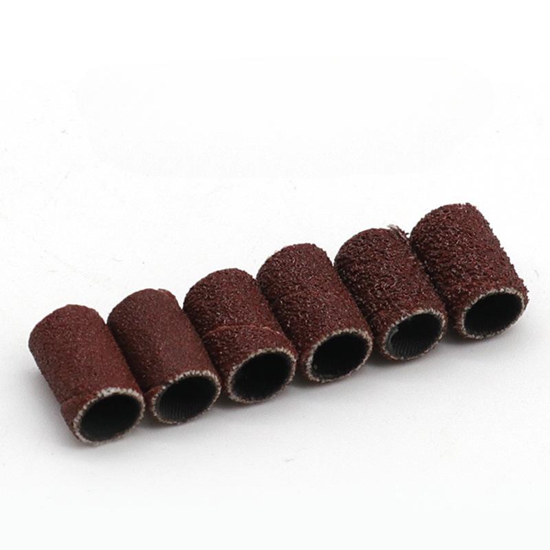 12Pcs Nail Sandpaper Ring Polishing Head Nail Polishing Combination, Hardware Electroplated Diamond Nail Polishing Rod