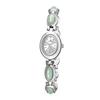 Luxury Women's Quartz Watch Ladies Waterproof Retro Natural Jade Stones Chain Fashion Elegant Watches Gift For Girl