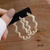 Vintage Gold Geometric Women's Earrings Set Ear Studs Fashion Pearl Circle Hoop Earrings for Women 2022 Trend Female Jewelry Gifts