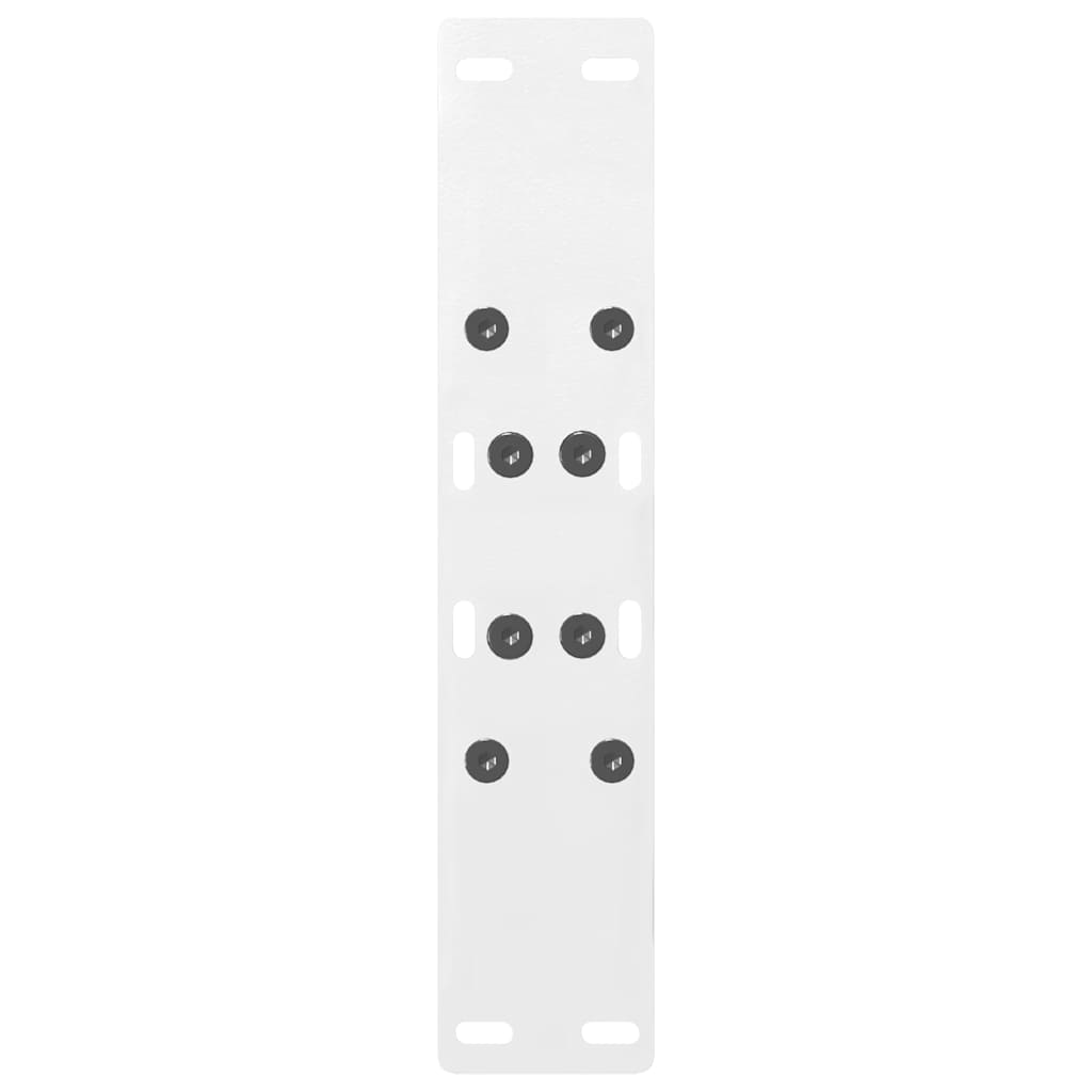 Vidaxl Coffee Table Legs, 2 Pcs, White, 50X(42-43) Cm, Steel