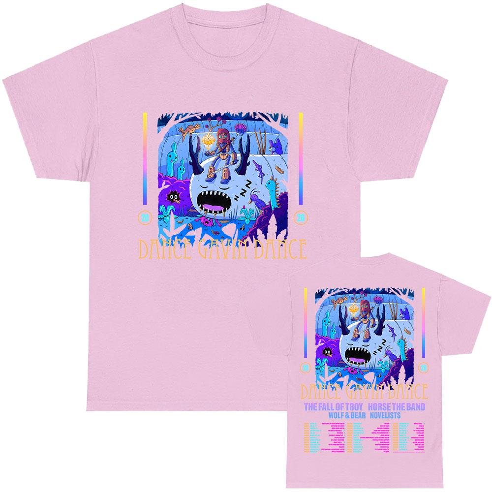 DANCE GAVIN DANCE Tour 2026 T-shirt Zomer Korte Mouw Katoen Mannen T-shirts Unisex Streetwear Band Mode Grafisch Merchandise Unisex T-shirt