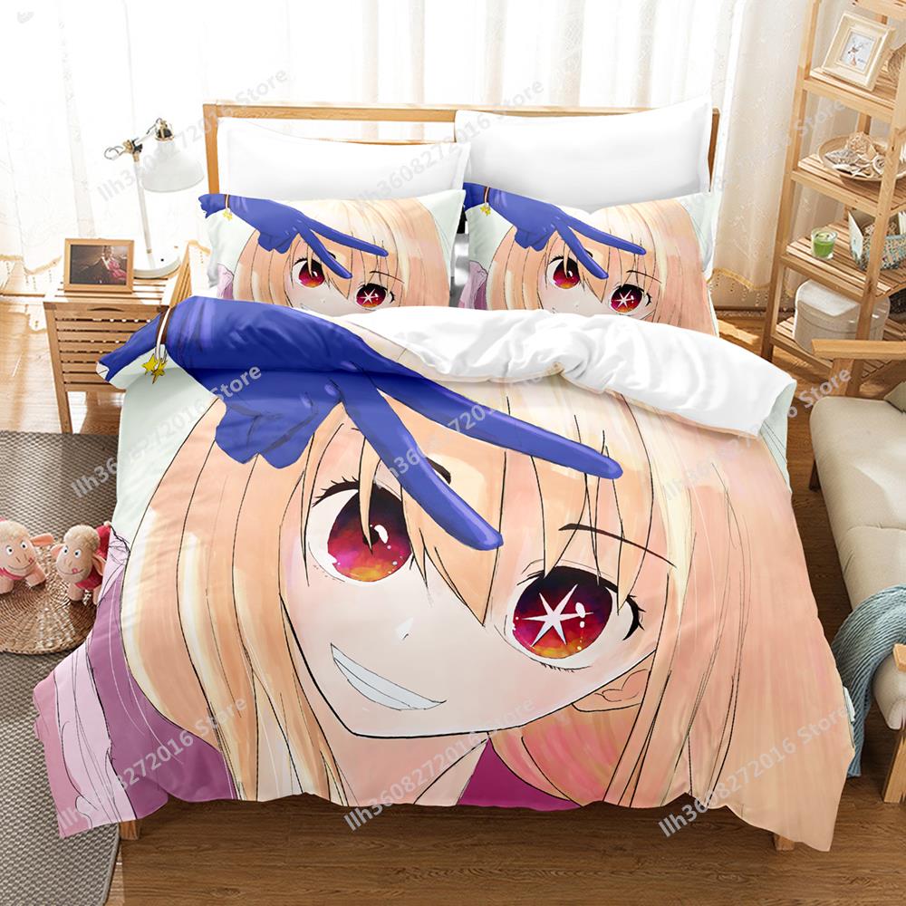 3D Print Anime Oshi No Ko Bedding Collection Single Twin Full Queen King Size Bed Collection Adult Kid Bedroom Duvetcover Collections Home Textile