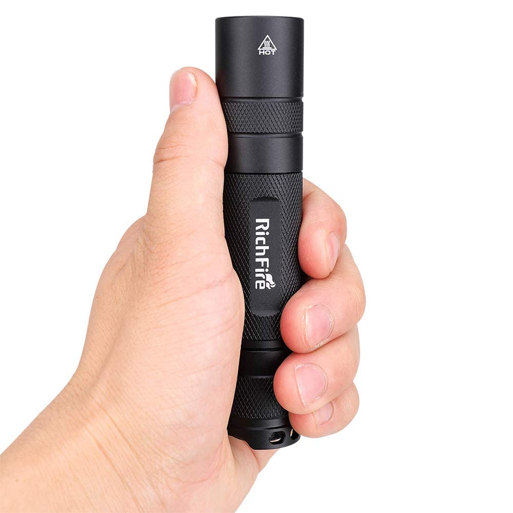 5W UV Nichia Lamp 365nm Black Mirror UV Uses One 18650 Battery Flashlight, Flashlight, Flashlight, (Battery Included)