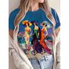 Streetwear Punk Style Graphic Tee Women - Comfortable Breathable Casual Round Neck Short Sleeve Top