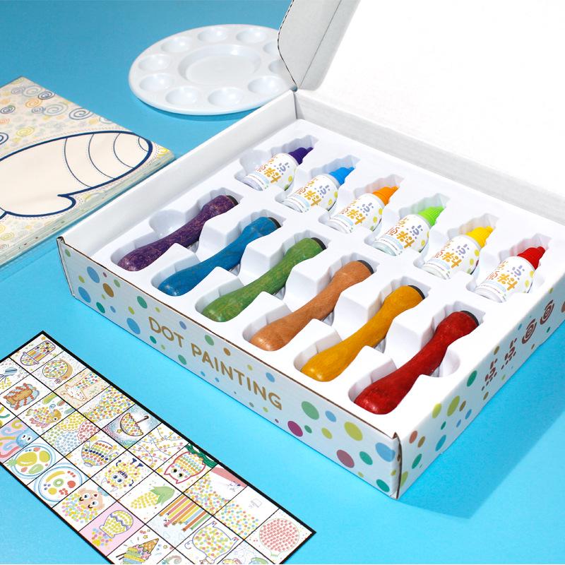 Dot Art Kids' Coloring Book: Pencil Control & Concentration Puzzle for Early Education