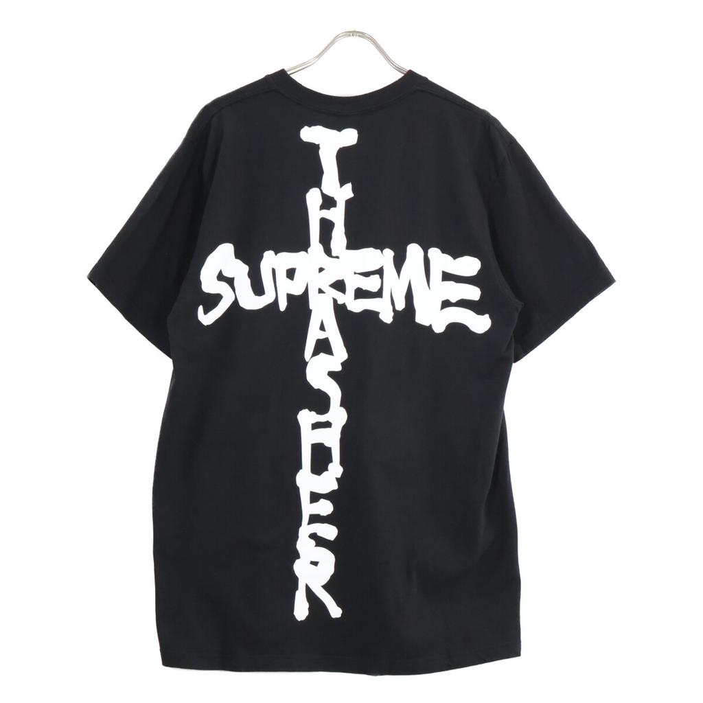 Supreme XThrasher [24AW] Cross Tee Short Sleeve T-Shirt Tops M blackUsed