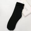 Female Spring and Summer Thin Pure Color Cool Breathable Comfortable Tube Stack Socks