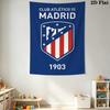 Atltico De Madrid Crest Wallpaper Bedding 1 Duvet Cover 2 Pillowcase Without Core Bedding Set Christmas Birthday Gift