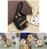 Children Cute Nylon Shoulder Bag With Zipper Pocket For Girls Outings