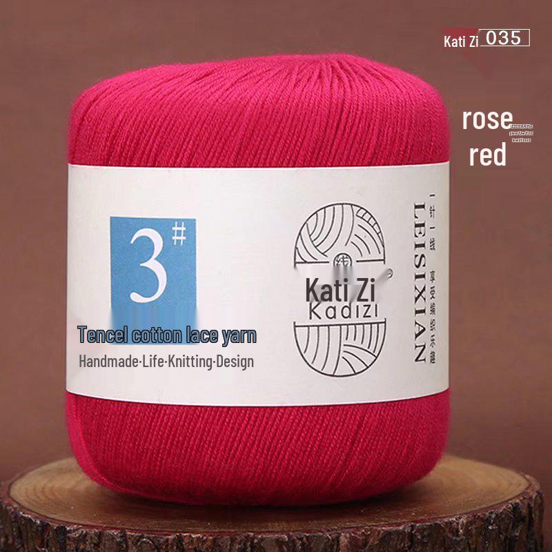 Mercerized Cotton Lace Yarn No. 3: DIY Hand-Knitted Crochet for Children - Spring/Summer Sweater & Coat - Free Shipping