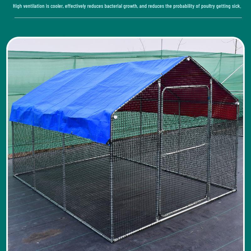 Extra Large Outdoor Chicken Coop & Poultry Cage - Rainproof Home Breeding Shed for Chickens, Pigeons, and Peacocks