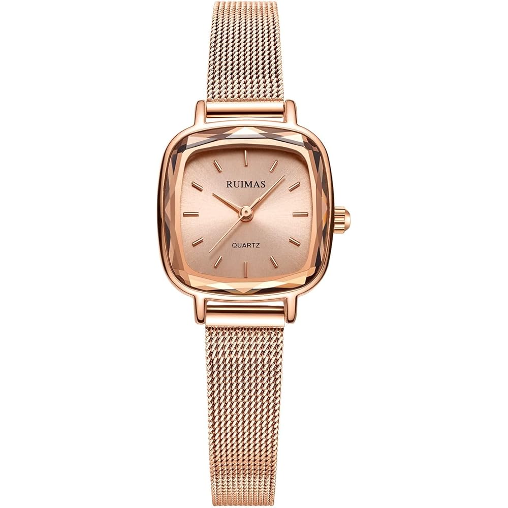 Fashion Quartz Women s Watch Rose Gold Slim Waterproof Mesh Band