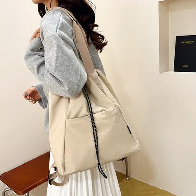 Multifunktionaler Rucksack Damen neue Mode lässige Umhängetasche große Kapazität Kordelzug Eimerbeutel Rucksack