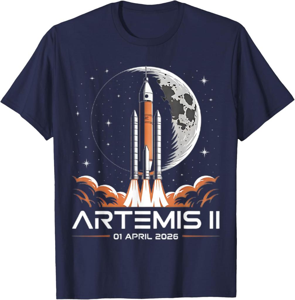 Artemis II Launch To The Moon Space Mission 2026 Astronaut Unisex T-Shirt