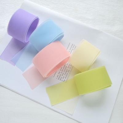 4CM Jelly Gauze Ribbon Colorful Jewelry Ribbon Handmade Hair Accessories Headwear Material DIY Homemade Bow Knot