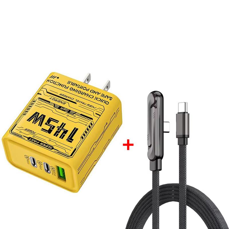 145W Snellader PD USB-lader Snellader voor iPhone Samsung Huawei 3-poorts EU/US-stekkeradapter