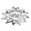 Used 【Beautiful Condition】CHANEL 2017 Logo Pop Art Crystal Brooch with Box