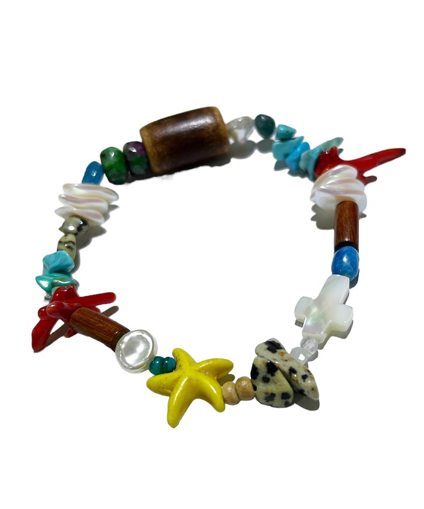 Sk8Er Rock Coral Reef Gemstone Bracelet 002