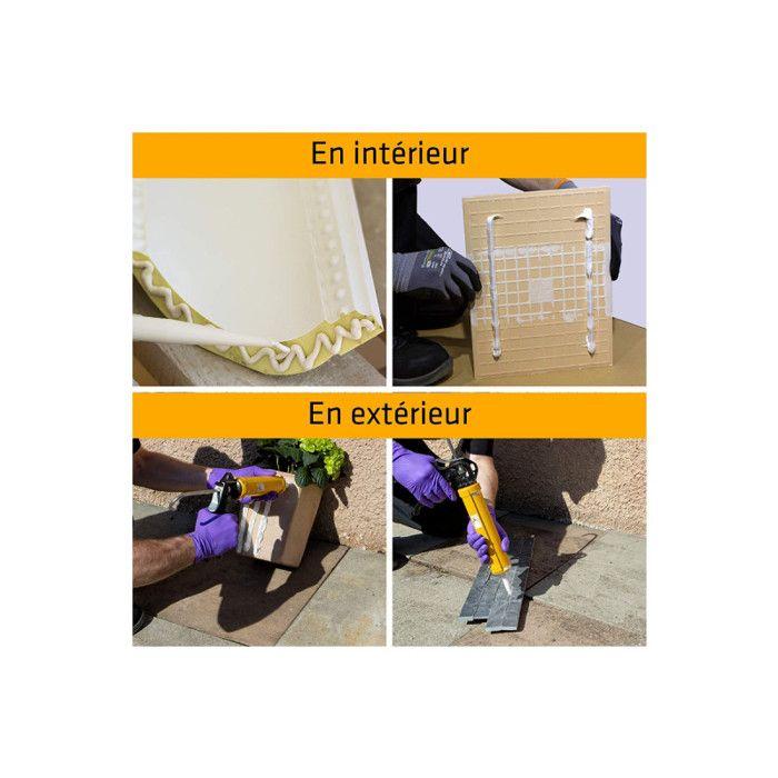 Mastic colle SIKA Sikaflex 143 Rapide - Blanc - 290ml - 639976