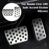 Rustfritt Stål Bilpedaler Gass Bremse Clutchpedaldeksel for Honda Civic CRV Jade Accord Elysion Odyssey Deler Tilbehør