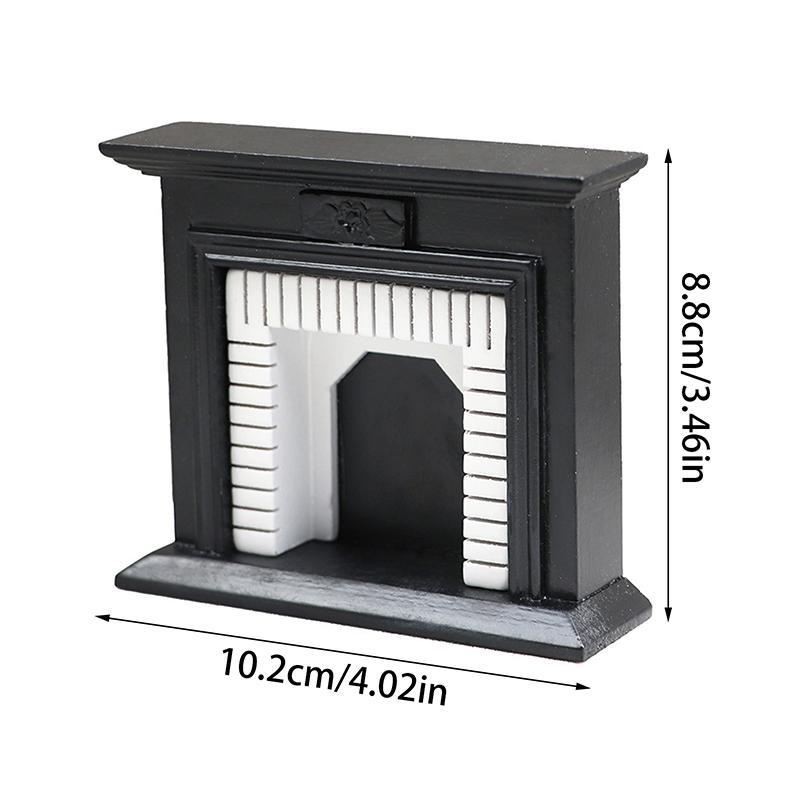 1:12 Dollhouse Miniature Fireplace Simulation Furniture Model Decor Toy Doll House Accessories