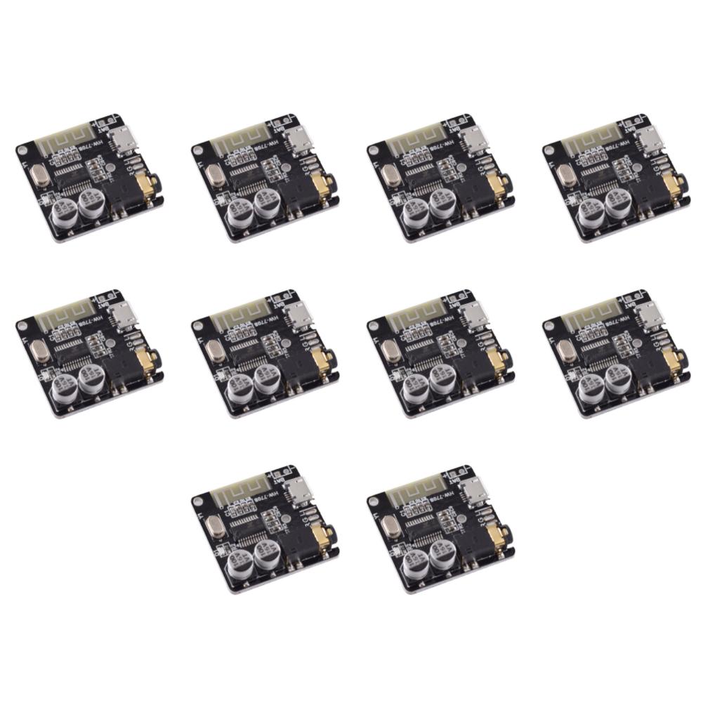 

10/20Pcs Audio Receiver Board Bluetooth 4.1/5.0 2 Channels Wireless Stereo Music Module 3.5mm Audio Aux Micro USB 3.7-5V Powered