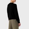 Emporio Armani FW23 Striped Trim Round Neck Long Sleeve Knit Sweater Men Sweater Black 6R1MXG-1MNGZ-0999