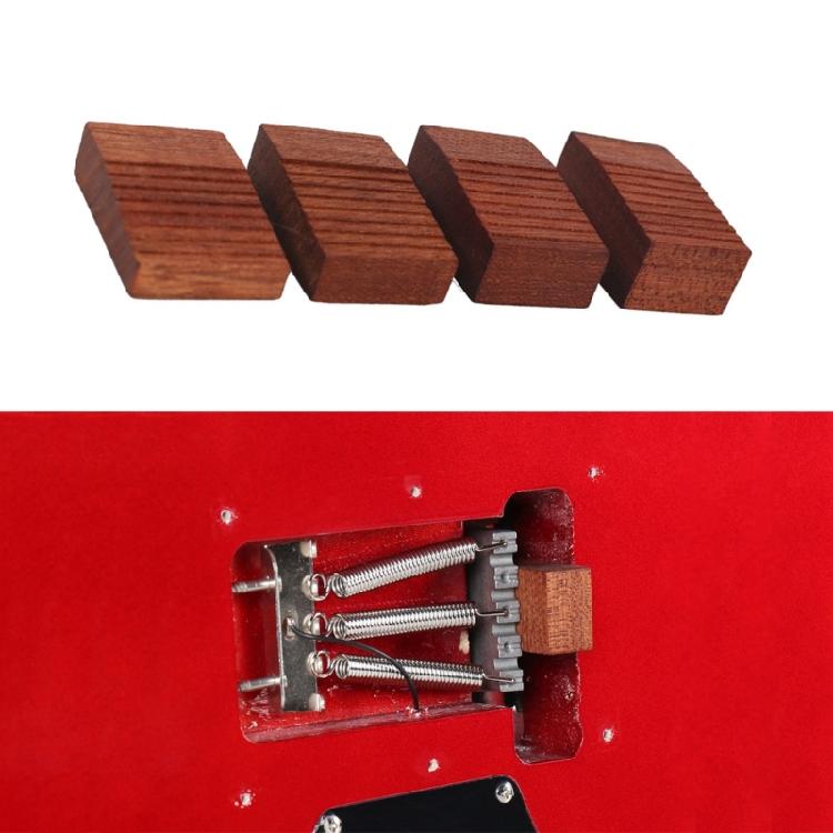 4Pcs 4 Sizes Wood Guitar Floating Tremolo Trem Wedges Replacement Floating Tremolo Set Up Blocks Guitar Part Easy To Use