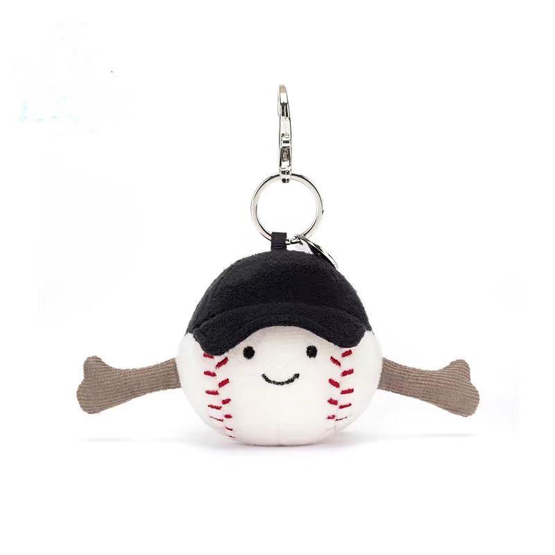 

Children s Baseball Pendant Keychain Toy for Girls Bags 15 cm білий