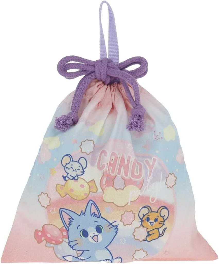 Marushin School Lunch Cup Small Drawstring Tom and Candy Elementary School Entrance Boys and Character 4105074800 Bag, Holder, Bag, Jelly, Party,