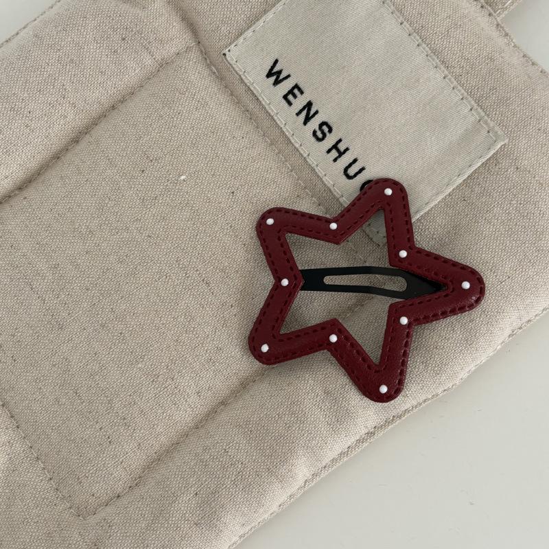 Ankola Red Cloud Star Hair Clip for Women - Stylish Bangs & Side Clip