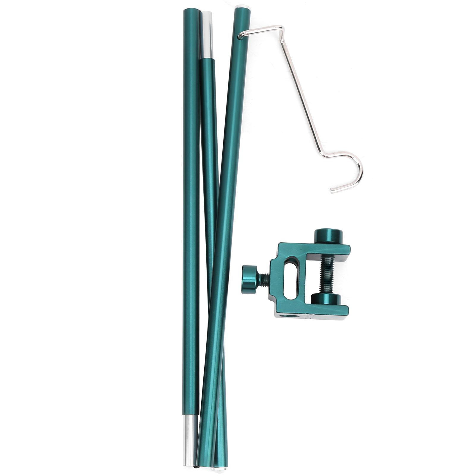 Outdoor Portable Aluminum Alloy Lamp Holder Camping Folding Hanging Light Bracket