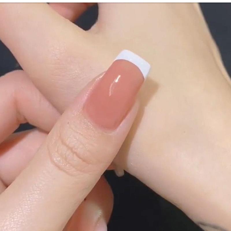 Transparente Nagelschablonen mit Schaber, Gelee-Silikonstempel für französische Nägel, Maniküre-Sets, Nagelkunst-Stempelwerkzeug-Set