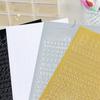 Waterproof PVC Hot Stamped Silver Flower Notebook Stickers