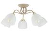 Tina Beige Ceiling Lamp Glass 5Xe27