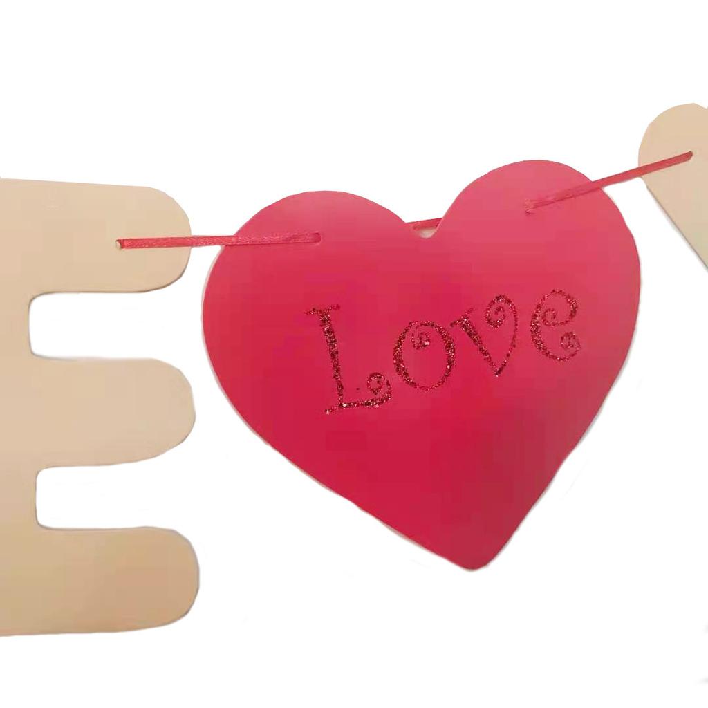 Qixi Festival Valentine'S Day Wedding Wedding Wedding Room Decoration I Love You Love Laqi Latte Customization