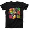 Colorful Jesus Face Cross Christmas Christ Funny Gift Black T Shirt 255