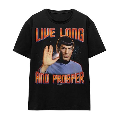 STAR TREK Unisex Adult Original Live Long and Prosper T-Shirt
