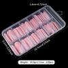120pcs/box Nude Pink Matte French Press On Nails 12sizes Extra Long Square Full Cover Soft Gel False Nail Tips Nail Extension